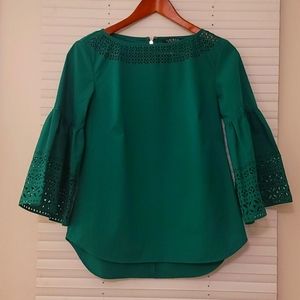 SM - Ralph Lauren 3/4 Sleeve Shirt ‐ Dark Green